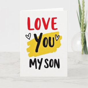 Liebe dich mein Sohn Grußkarte Karte