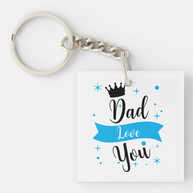 liebe dich Papa  Schlüsselanhänger (Vorderseite)
