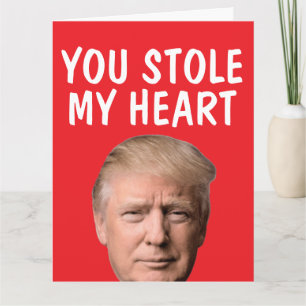 LIEBE DICH ROMANTISCHE TRUMP GROSSE GRUßKARTE KARTE