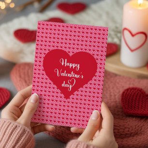Liebe dich rote Herzen Valentinsgrußkarte Feiertagskarte