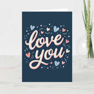 Liebe Dich Script Art Karte