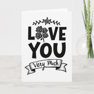 Liebe dich sehr Karte