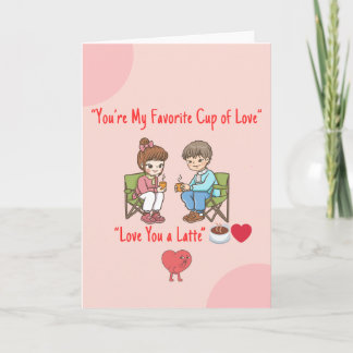 Liebe dich sehr – Süßes Kaffee Valentinstag Auto Karte