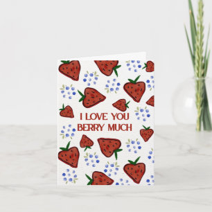 Liebe dich sehr zum Valentinstag-Grußkarte Dankeskarte