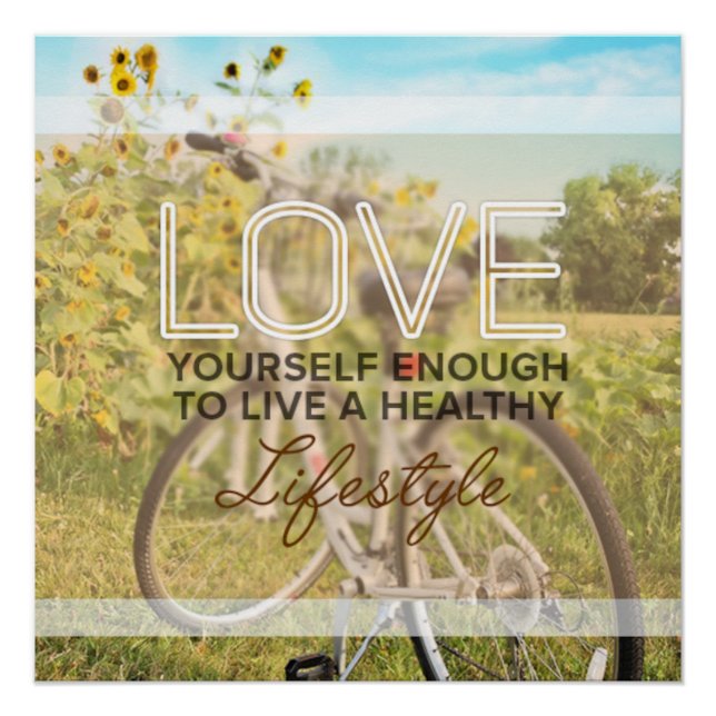 Liebe dich selbst genug Motivationsposter Poster (Vorderseite)