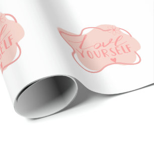 Liebe dich selbst geschenkpapier
