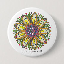 Liebe dich selbst Mandala Blumen