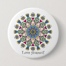 Liebe dich selbst Mandala Blumen