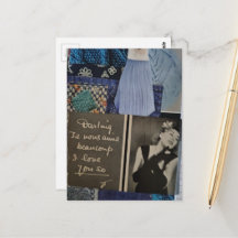 Liebe dich so Vintage-Frau und Texturen-Collage