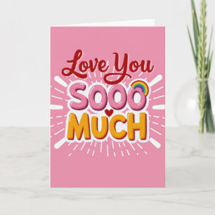 Liebe Dich Sooo Viel Fun-Karte Karte