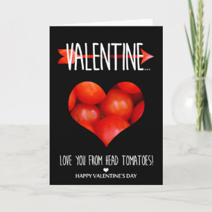 Liebe dich von Kopf Tomaten Valentinstag Feiertagskarte