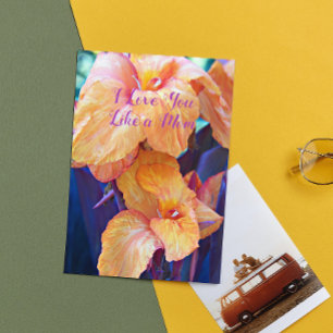 Liebe dich wie eine Mutter Florale Muttertagskarte Karte