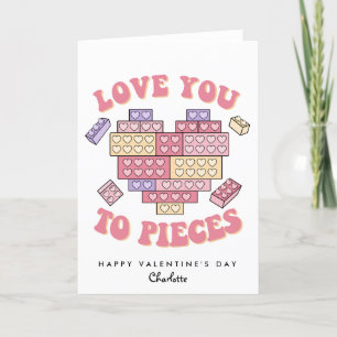 Liebe dich zu Valentinstag-Stücken  Feiertagskarte