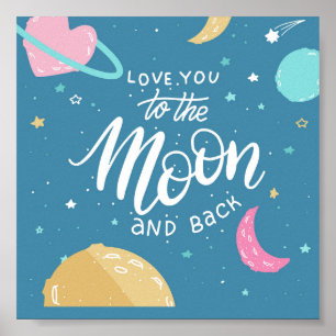 Liebe dich zum Mond Poster