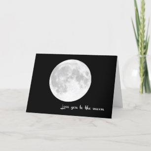 Liebe dich zum Mond und zurück. - Karte