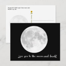 Liebe dich zum Mond und zurück. SD -
