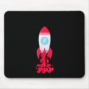 Liebe dich zum Mond und zurück Weltraum-Shirt Vale Mousepad