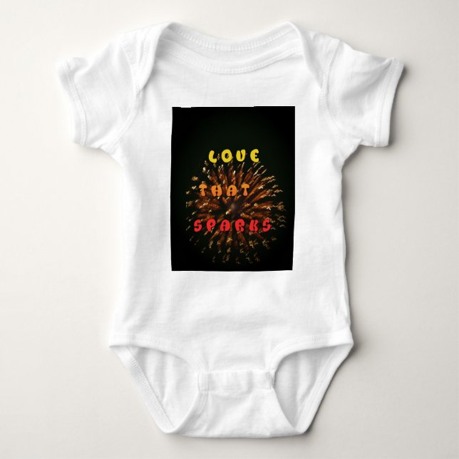 Liebe, die Abstrakte Kunstdesign drucken lässt Baby Strampler (Vorderseite)