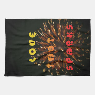 Liebe, die Abstrakte Kunstdesign drucken lässt Geschirrtuch