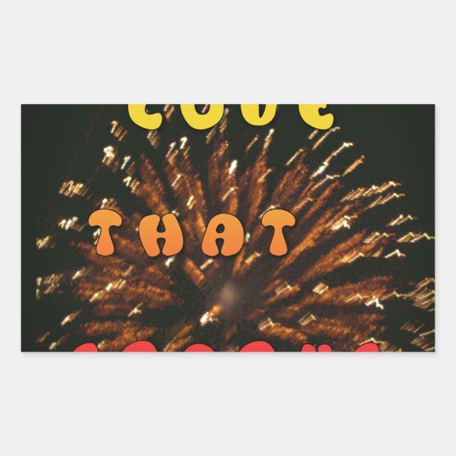 Liebe, die Abstrakte Kunstdesign drucken lässt Rechteckiger Aufkleber (Vorderseite)