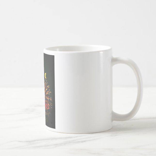 Liebe, die Abstrakte Kunstdesign drucken lässt Tasse (Rechts)