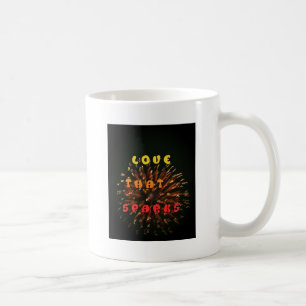 Liebe, die abstrakten Kunstdruck entzündet Tasse