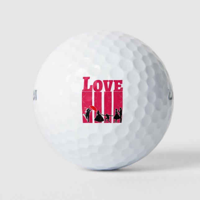 Liebe | Die besten Valentinstag Geschenke für sie Golfball (Vorderseite)