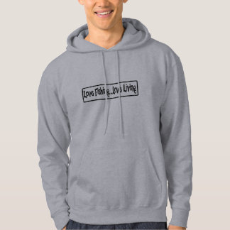 Liebe, die das Liebe-Leben fischt Hoodie