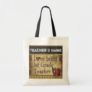 Liebe, die ein 1. Name des Grad-Lehrer- DIY ist Tragetasche