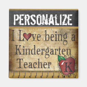 Liebe, die ein Kindegarten Lehrer ist Magnet