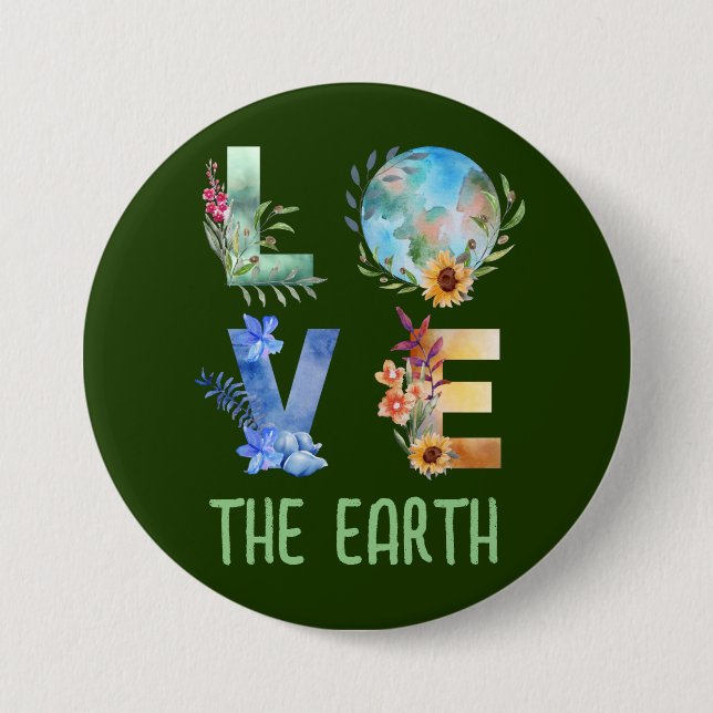 LIEBE DIE ERDE  BUTTON (Vorderseite)