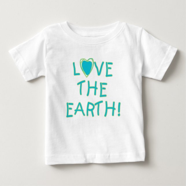 Liebe die Erde umweltsmäßig Baby T-shirt (Vorderseite)