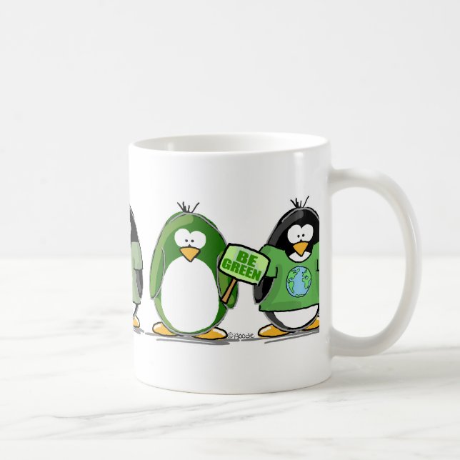 Liebe die Erdpenguins Kaffeetasse (Rechts)