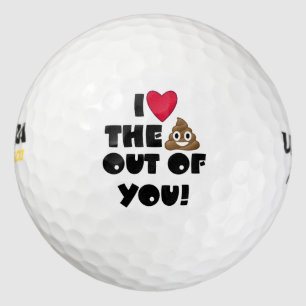 Liebe Die Gekackt Emoji Golfball