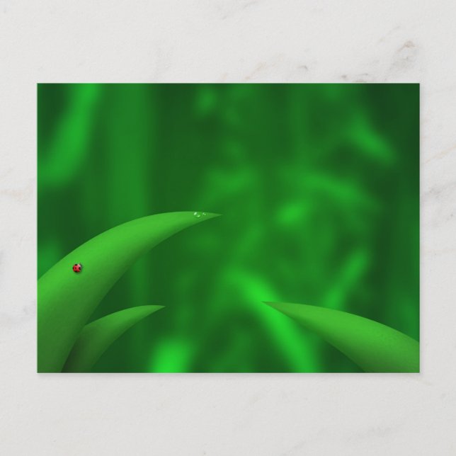 Liebe die Grüntöne! Postkarte (Vorderseite)