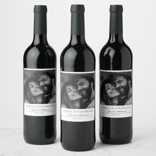 Liebe, die ich zitiere, kombiniert benutzerdefinie weinetikett (Flaschen)