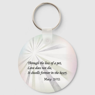 Liebe die keinen Schlüsselanhänger für die Gedenkf