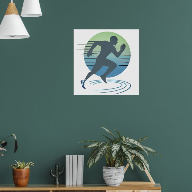 Liebe, die Marathon-Wettkampfsieger betreibt Poster (Wohnzimmer 1)