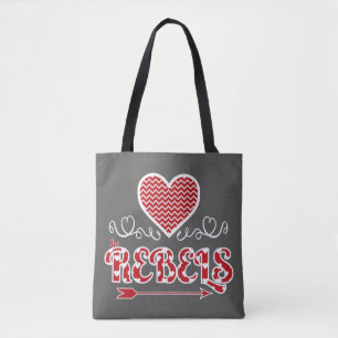 Liebe die Rebell-Tasche (dunkelgrau)
