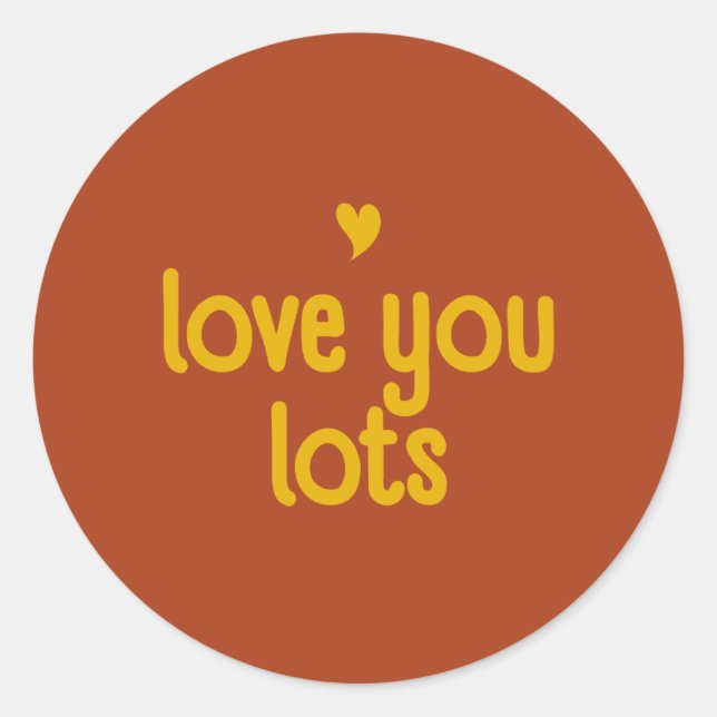 Liebe, die Sie aufklebern - Block & Stick Runder Aufkleber (Vorderseite)