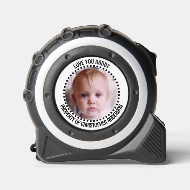 Liebe, die Sie dad hinzufügen Fotoeigenschaft Schw Maßband (Vorderseite)