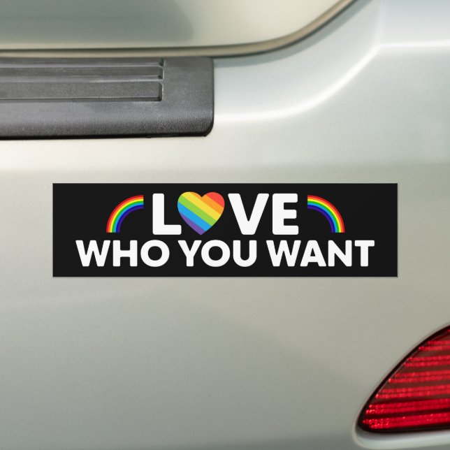 Liebe, die Sie Gay Pride LGBT Gewollt haben Autoaufkleber (Auf Auto)