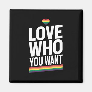 Liebe, die Sie Gewollt Rainbow Gay Pride Flag LGBT Magnet