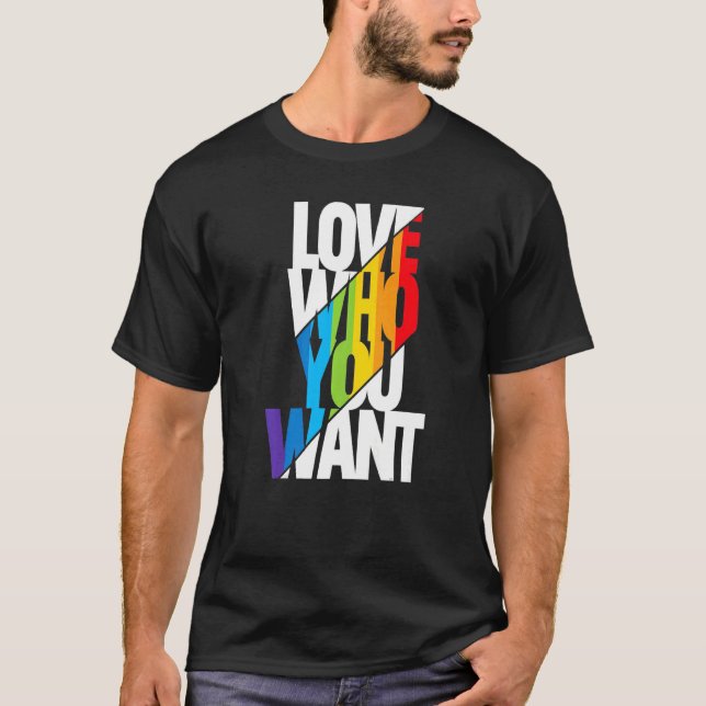 Liebe, die Sie Gewollt Stolz Mama Gay Pride Messy  T-Shirt (Vorderseite)