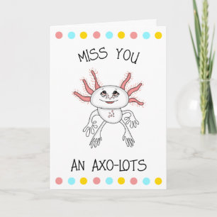 Liebe, die Sie lieben Axolotl Romantisches Koket Karte