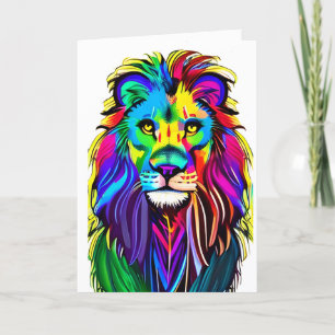 Liebe, die Sie lieben   Lion Face Mysasy Fantasy A Karte