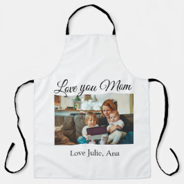Liebe, die Sie Mütter täglich hinzufügen Fotoname  Schürze