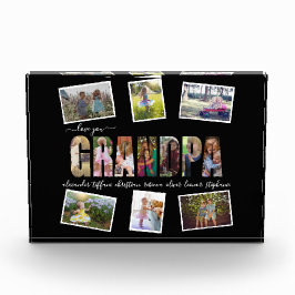 Liebe, die Sie Opa FotoCollage Letters Pic Block