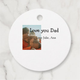 Liebe, die Sie Papa Tag hinzufügen Fotoname einfac Geschenkanhänger