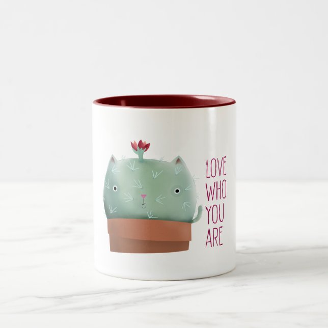 Liebe, die Sie sind Kakteen — 11 oz. Mug Zweifarbige Tasse (Mittel)